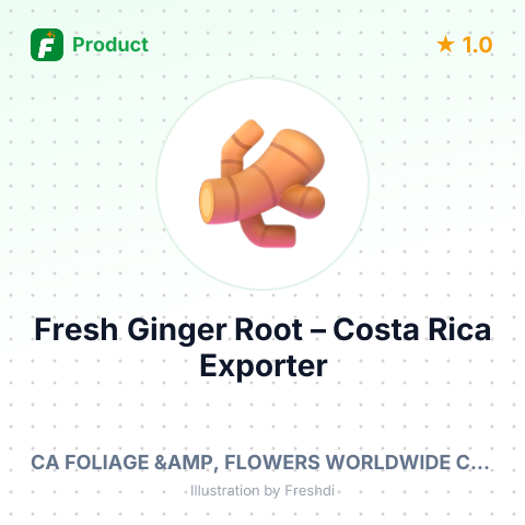 Fresh Ginger Root – summary card, no photo uploaded yet