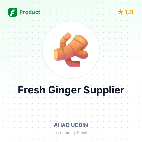 Fresh Ginger – summary card, no photo uploaded yet