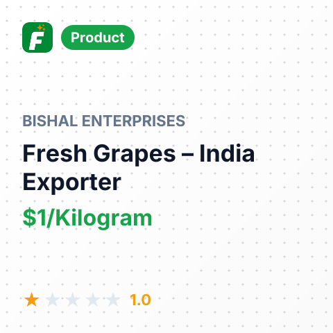 Fresh Grapes – summary card, no photo uploaded yet