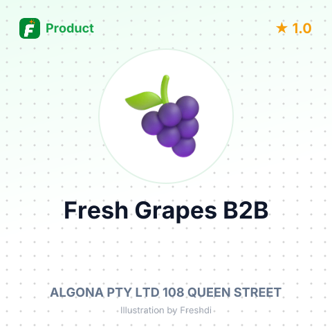 Fresh Grapes – summary card, no photo uploaded yet