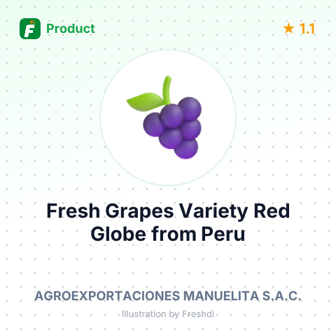 Fresh Grapes Variety Red Globe – summary card, no photo uploaded yet