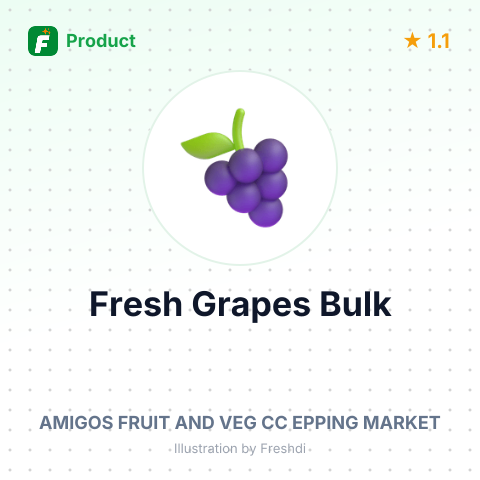 Fresh Grapes – summary card, no photo uploaded yet