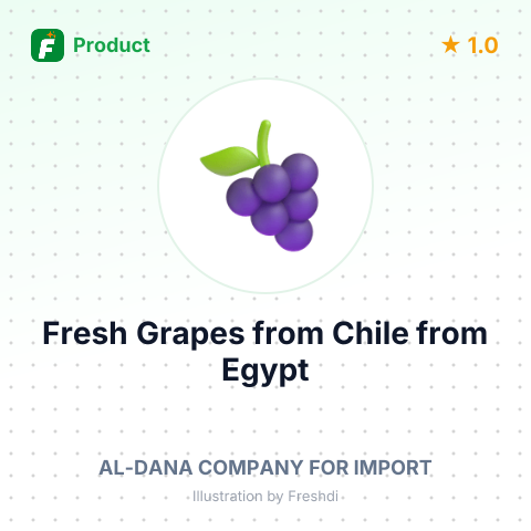 Fresh Grapes from Chile – summary card, no photo uploaded yet