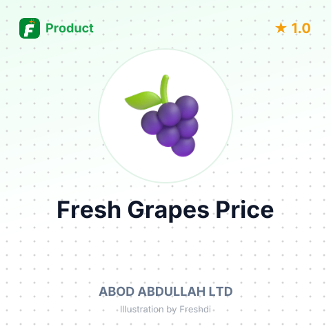 Fresh Grapes – summary card, no photo uploaded yet