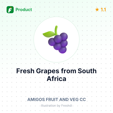Fresh Grapes – summary card, no photo uploaded yet