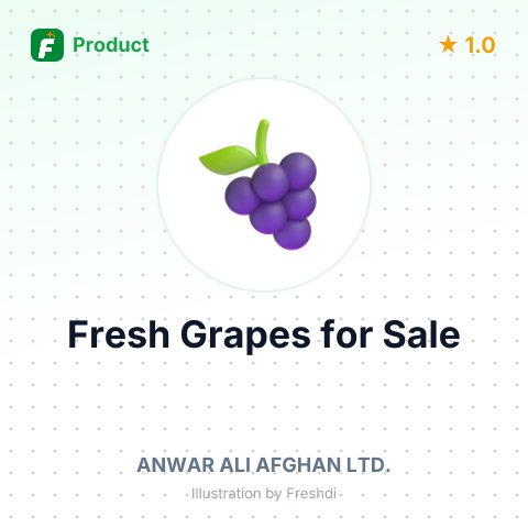 Fresh Grapes – summary card, no photo uploaded yet