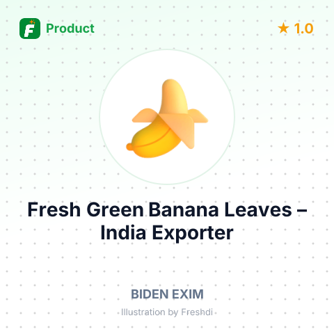 Fresh Green Banana Leaves – summary card, no photo uploaded yet