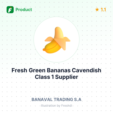 Fresh Green Bananas Cavendish Class 1 – summary card, no photo uploaded yet