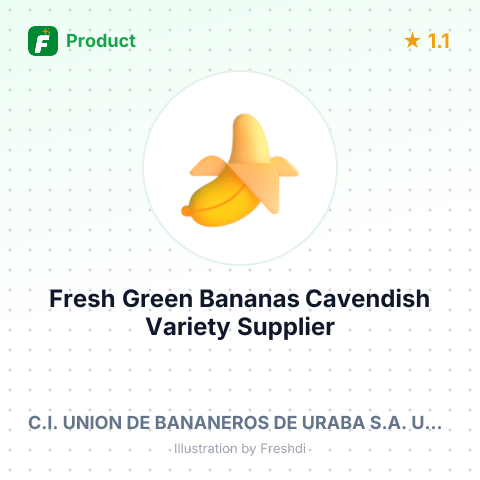 Fresh Green Bananas, Cavendish Variety – summary card, no photo uploaded yet