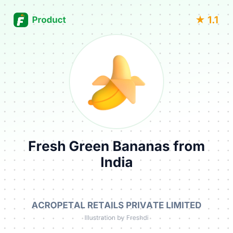 Fresh Green Bananas – summary card, no photo uploaded yet