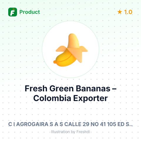 Fresh Green Bananas – summary card, no photo uploaded yet