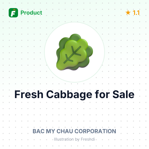 Fresh Green Cabbage – summary card, no photo uploaded yet