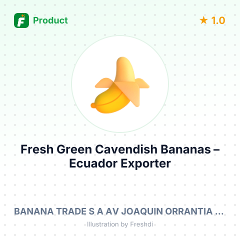 Fresh Green Cavendish Bananas – summary card, no photo uploaded yet