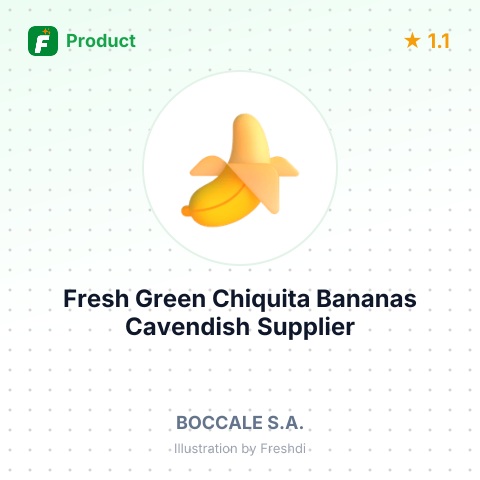 Fresh Green Chiquita Bananas Cavendish – summary card, no photo uploaded yet