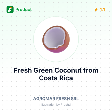 Fresh Green Coconut – summary card, no photo uploaded yet