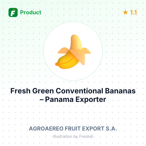 Fresh Green Conventional Bananas – summary card, no photo uploaded yet