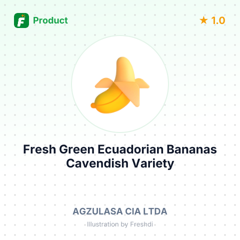 Fresh Green Ecuadorian Bananas Cavendish Variety – summary card, no photo uploaded yet