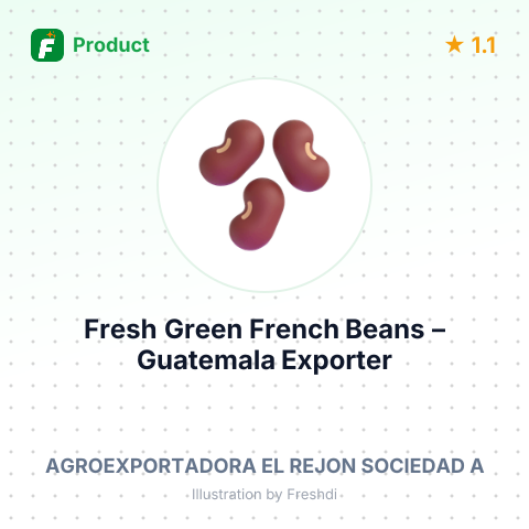 Fresh Green French Beans – summary card, no photo uploaded yet