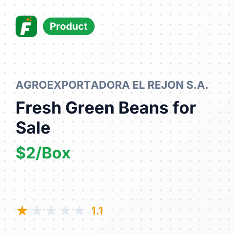 Fresh Green French Beans – summary card, no photo uploaded yet