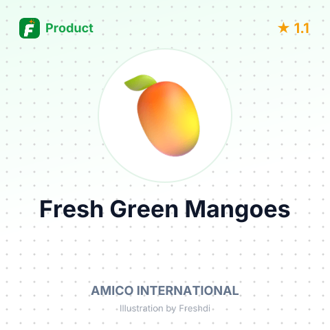 Fresh Green Mangoes – summary card, no photo uploaded yet