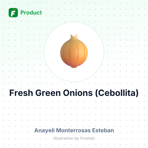Fresh Green Onions (Cebollita) – summary card, no photo uploaded yet