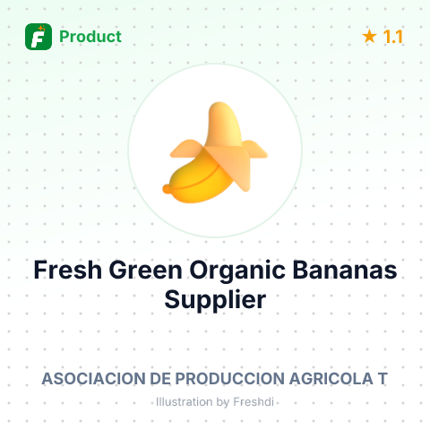 Fresh Green Organic Bananas – summary card, no photo uploaded yet
