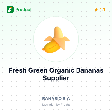 Fresh Green Organic Bananas – summary card, no photo uploaded yet