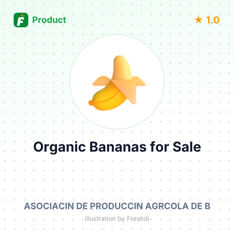 Fresh Green Organic Bananas – summary card, no photo uploaded yet