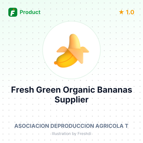 Fresh Green Organic Bananas – product summary card, no photo uploaded yet