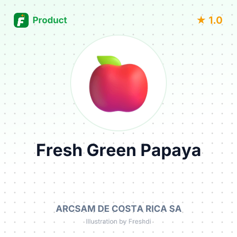 Fresh Green Papaya – summary card, no photo uploaded yet