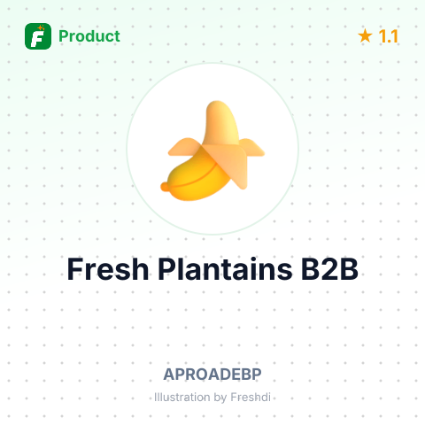Fresh Green Plantains – summary card, no photo uploaded yet