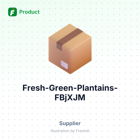 Fresh Green Plantains – summary card, no photo uploaded yet