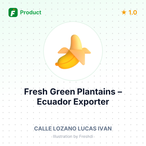 Fresh Green Plantains – summary card, no photo uploaded yet