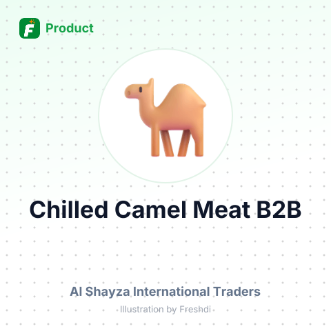Fresh Halal Chilled Camel Meat – summary card, no photo uploaded yet