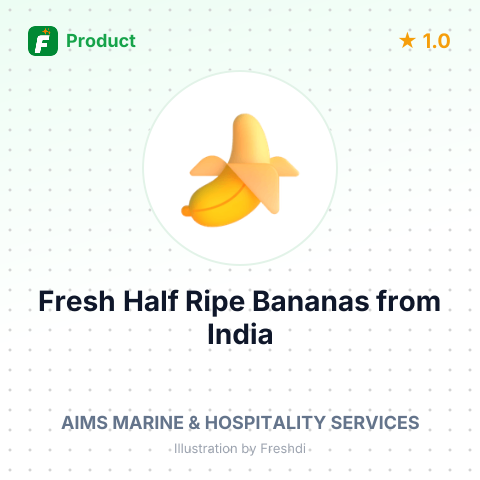 Fresh Half Ripe Bananas – summary card, no photo uploaded yet