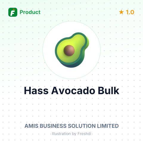 Fresh Hass Avocado – product summary card, no photo uploaded yet