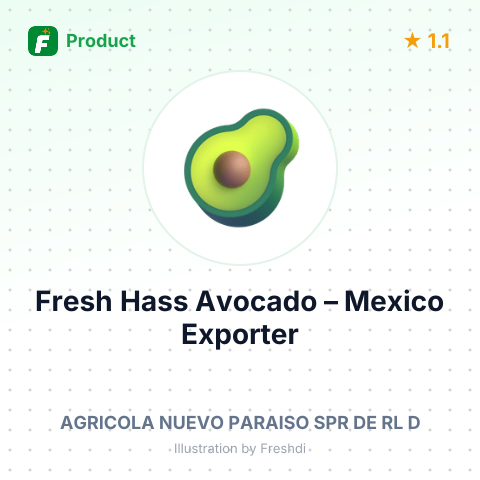 Fresh Hass Avocado – product summary card, no photo uploaded yet