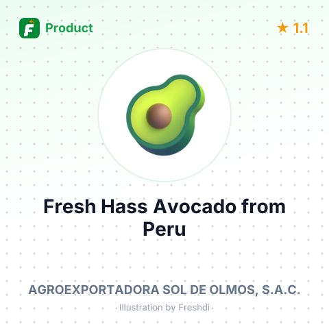 Fresh Hass Avocado – product summary card, no photo uploaded yet
