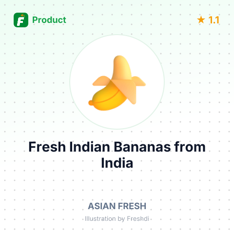 Fresh Indian Bananas – summary card, no photo uploaded yet