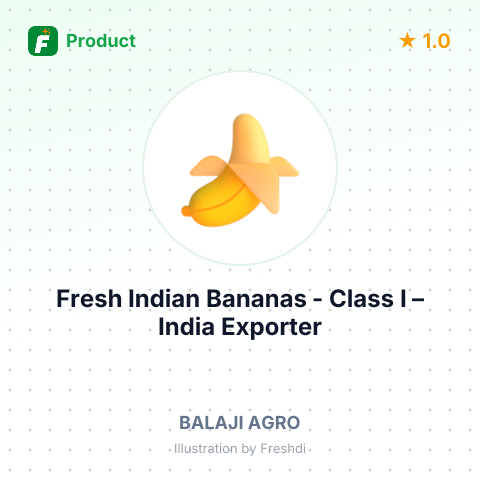 Fresh Indian Bananas - Class I – summary card, no photo uploaded yet