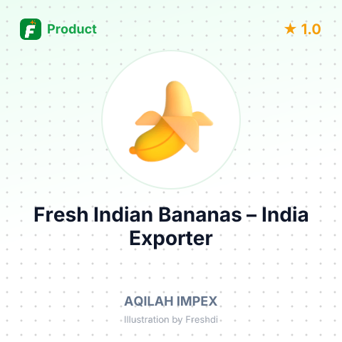 Fresh Indian Bananas – summary card, no photo uploaded yet