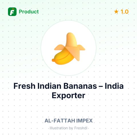 Fresh Indian Bananas – summary card, no photo uploaded yet