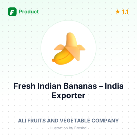 Fresh Indian Bananas – summary card, no photo uploaded yet