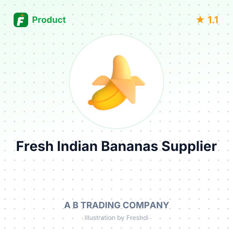 Fresh Indian Bananas – summary card, no photo uploaded yet