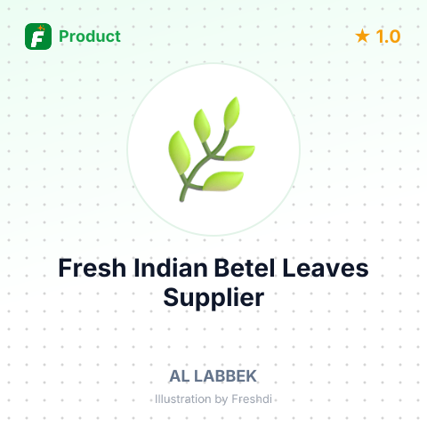 Fresh Indian Betel Leaves – summary card, no photo uploaded yet