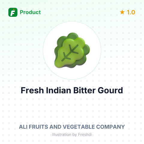 Fresh Indian Bitter Gourd – summary card, no photo uploaded yet