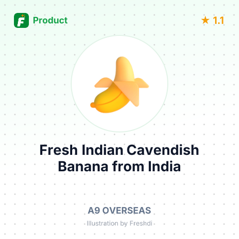 Fresh Indian Cavendish Banana – summary card, no photo uploaded yet
