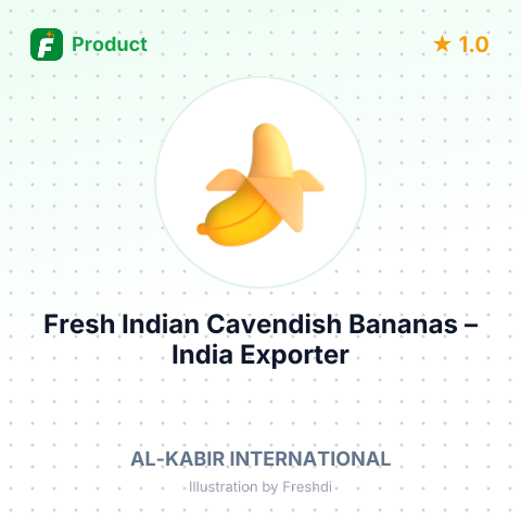 Fresh Indian Cavendish Bananas – summary card, no photo uploaded yet