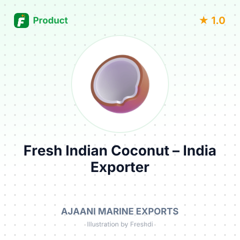 Fresh Indian Coconut – summary card, no photo uploaded yet