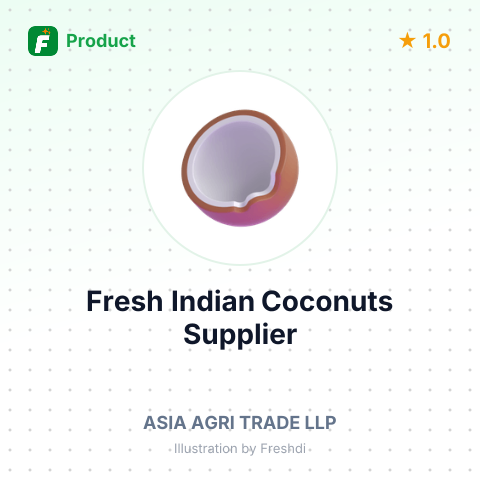 Fresh Indian Coconuts (Semi Husk) – summary card, no photo uploaded yet